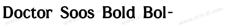 Doctor Soos Bold Bol字体转换